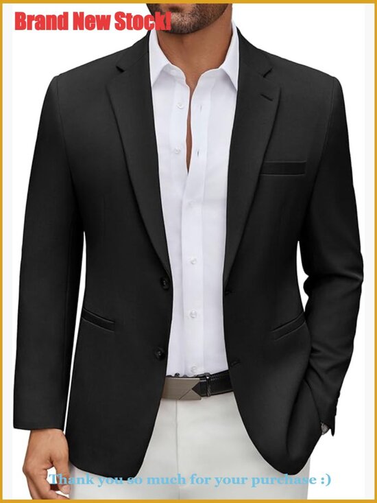 Other - Lightweight Sport Coat Regular Fit Two Button Blazer Polyester Blend